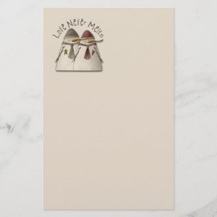 Sneeuwpaar Briefpapier