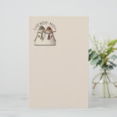 Sneeuwpaar Briefpapier (Staand voorkant)