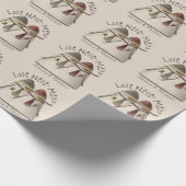 Sneeuwpaar  cadeaupapier (Hoek)