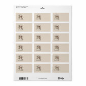 Sneeuwpaar Etiket (Full Sheet)