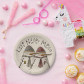 Sneeuwpaar Papieren Bordje (Feest)