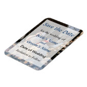 Sneeuwpaar sparen de Datum Magneet (Linkerzijde)