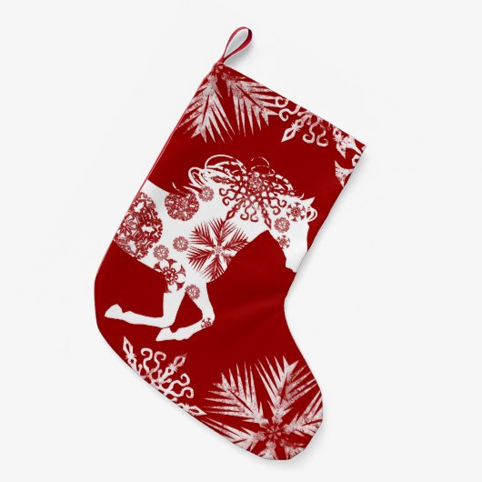 Sneeuwpaard Kleine Kerstsok (Voorkant (Hangend))