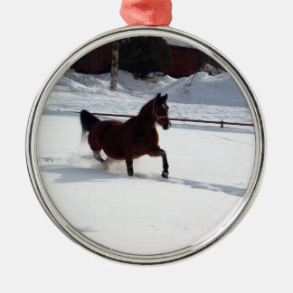 Sneeuwpaard Metalen Ornament