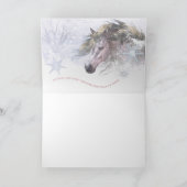 Sneeuwpaarden II-kerstkaart Kaart (Binnen)