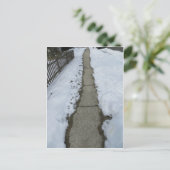 Sneeuwpad Briefkaart (Staand voorkant)