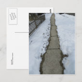 Sneeuwpad Briefkaart (Voorkant / Achterkant)