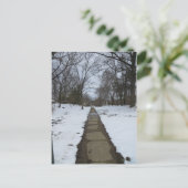 Sneeuwpad Briefkaart (Staand voorkant)