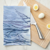 Sneeuwpad in de bossen theedoek (Quarter Fold)