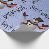 Sneeuwpakpapier voor man cadeaupapier (Hoek)