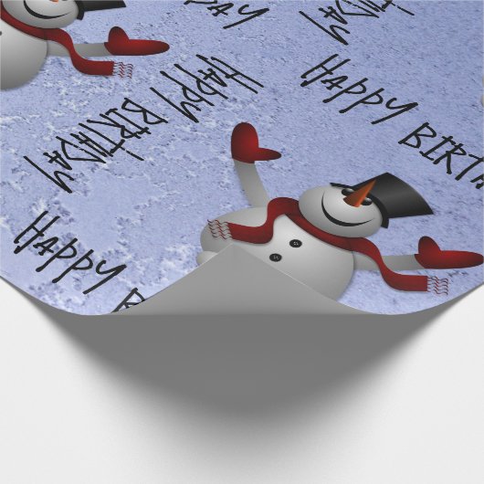 Sneeuwpakpapier voor man cadeaupapier (Hoek)