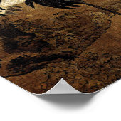 Sneeuwpannen en tweelingkranen (Ming Dynasty) Poster (Hoek)