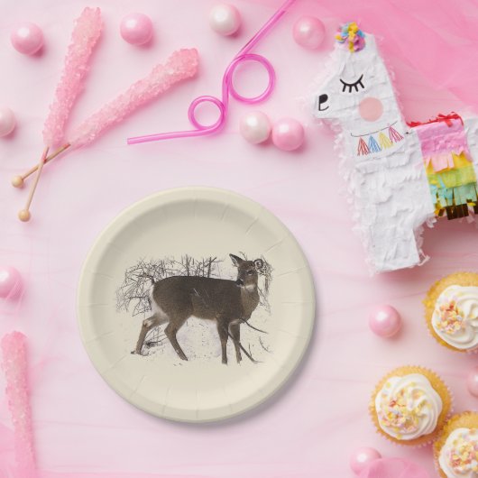 Sneeuwpapieren Borden Papieren Bordje (Feest)