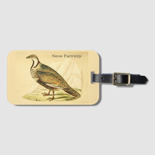 Sneeuwpatrijs Bagage Label (Voorkant (horizontaal))