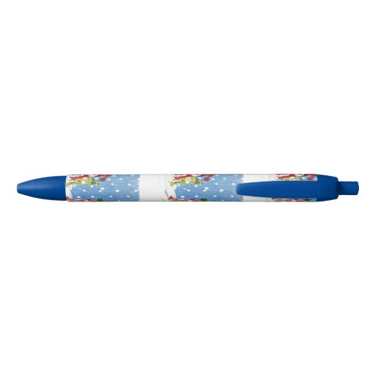 Sneeuwpatronen aangepaste pen (Achterkant)