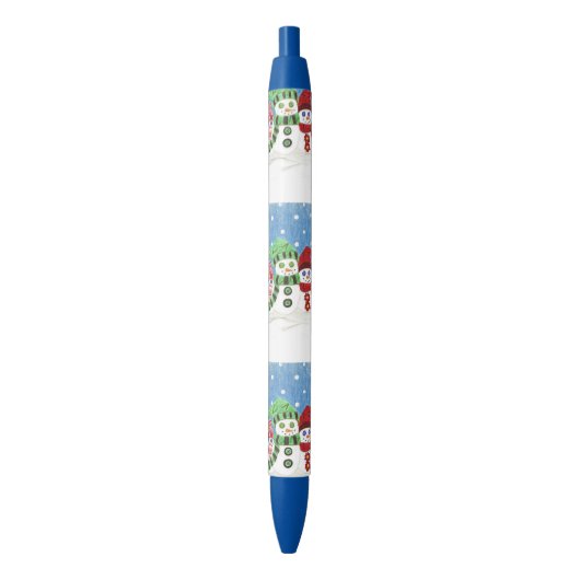 Sneeuwpatronen aangepaste pen (Voorkant Verticaal)