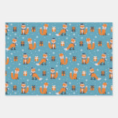 Sneeuwpatronen voor kerstmis met de winter inpakpapier vel (Voorkant)