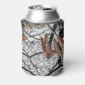 Sneeuwpatroon 2 van jachtCamouflage Blikjeskoeler (Blikje Achterkant)