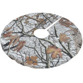 Sneeuwpatroon 2 van jachtCamouflage Kerstboom Rok (Gekanteld)