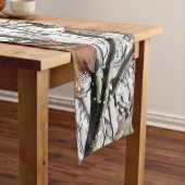 Sneeuwpatroon 2 van jachtCamouflage Korte Tafelloper (Voorbeeld)