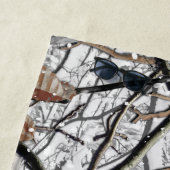 Sneeuwpatroon 2 van jachtCamouflage Strandlaken (In situ)