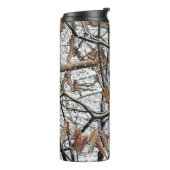 Sneeuwpatroon 2 van jachtCamouflage Thermosbeker (Gedraaid links)