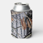 Sneeuwpatroon 3 van het jachtkamp blikjeskoeler (Blikje Achterkant)