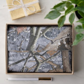 Sneeuwpatroon 3 van het jachtkamp tissuepapier (Geschenk)