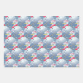 sneeuwpatroon inpakpapier vel (Voorkant 3)