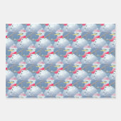 sneeuwpatroon inpakpapier vel (Voorkant 2)