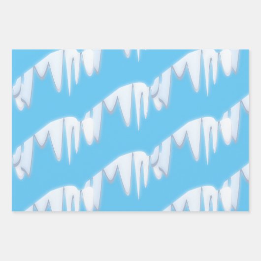 Sneeuwpatroon voor kerstmis inpakpapier vel (Voorkant 2)