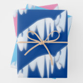 Sneeuwpatroon voor kerstmis inpakpapier vel (In situ)