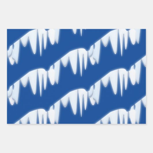 Sneeuwpatroon voor kerstmis inpakpapier vel (Voorkant)