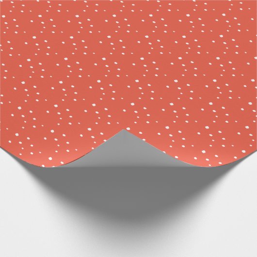 Sneeuwpatroonrood-vakantieverlooppapier Cadeaupapier (Hoek)
