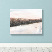 SNEEUWPERSOON WATERVERF CANVAS AFDRUK (Insitu (Houten vloer))