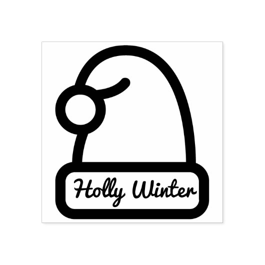 SneeuwPet met Aangepaste naamhandtekening Rubberstempel (Afrduk)