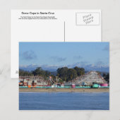 SneeuwPetten in het Briefkaart Santa Cruz (Voorkant / Achterkant)