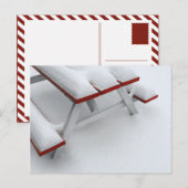 sneeuwpicknick briefkaart (Voorkant / Achterkant)