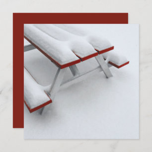 sneeuwpicknick kaart