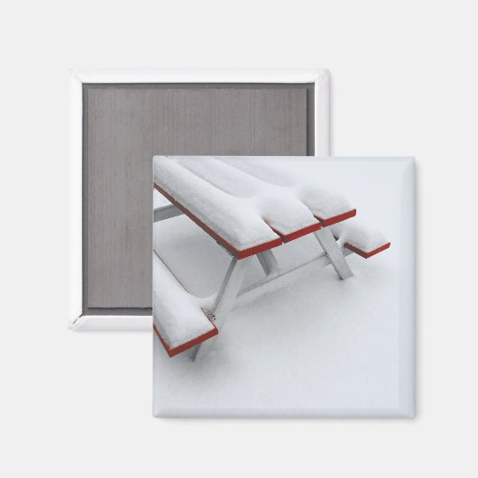 sneeuwpicknick magneet (Voorkant / Achterkant)