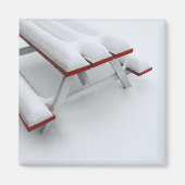sneeuwpicknick magneet (Voorkant)