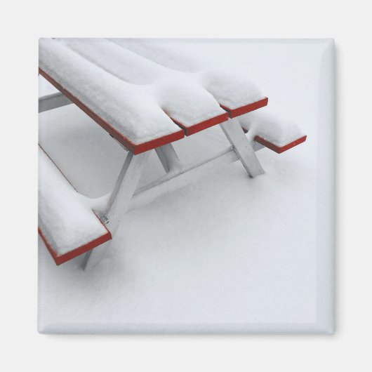 sneeuwpicknick magneet (Voorkant)
