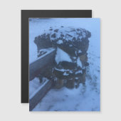 sneeuwpijlermagneet (Voorkant / Achterkant)