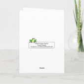 Sneeuwpinguïn kerstkaart feestdagen kaart (Achterkant)