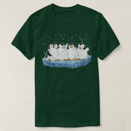 Sneeuwpinguïns dierentuin Dierenvriend P T-shirt (Design voorkant)