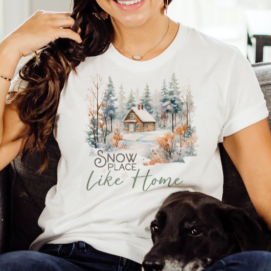 Sneeuwplaats als Huis, Berghut Kerstmis T-shirt