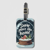 Sneeuwplaats zoals Home Vakantie Quote Bagagelabel (Voorkant (verticaal))