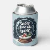 Sneeuwplaats zoals Home Vakantie Quote Cooler (Blikje Voorkant)