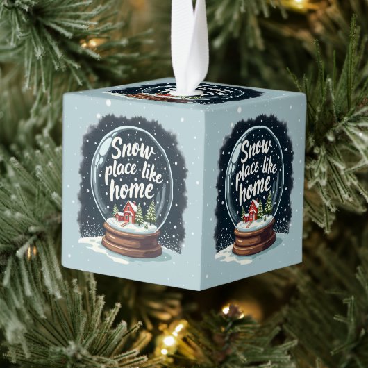 Sneeuwplaats zoals Home Vakantie Quote Decoratie (Boom)