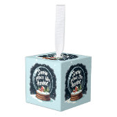 Sneeuwplaats zoals Home Vakantie Quote Decoratie (Voorkant hoekig)